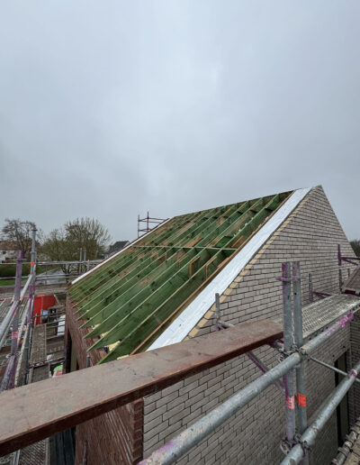 Dakwerken West-Vlaanderen hellend dak waregem dakconstructie nieuwbouw